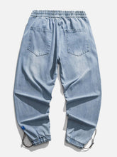 Jeans mit Grafikdruck
